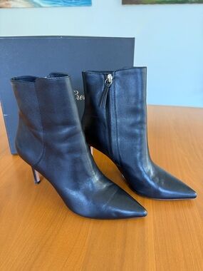 J.Crew Black Lana Leather Ankle Boot Size 6